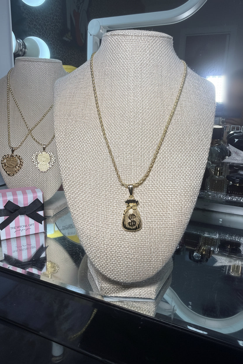 MONEY BAG NECKLACE