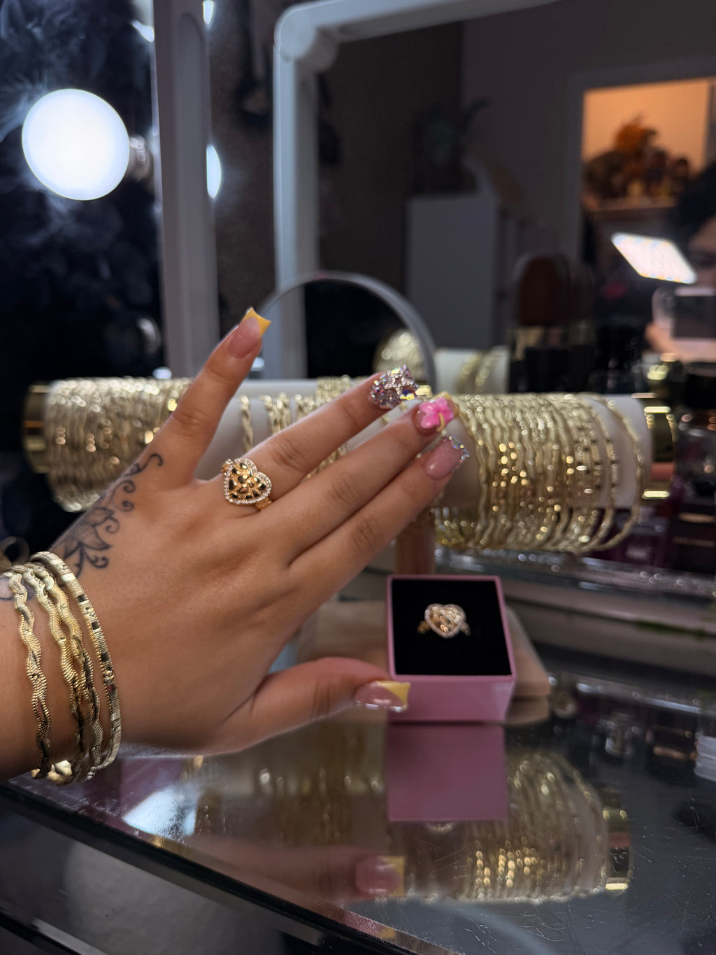HEART NUGGET ROLEX RING