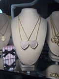 ICED HRT NECKLACE LARGE