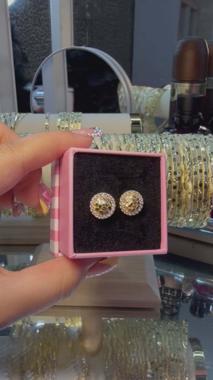 HALO NUGGET EARRINGS