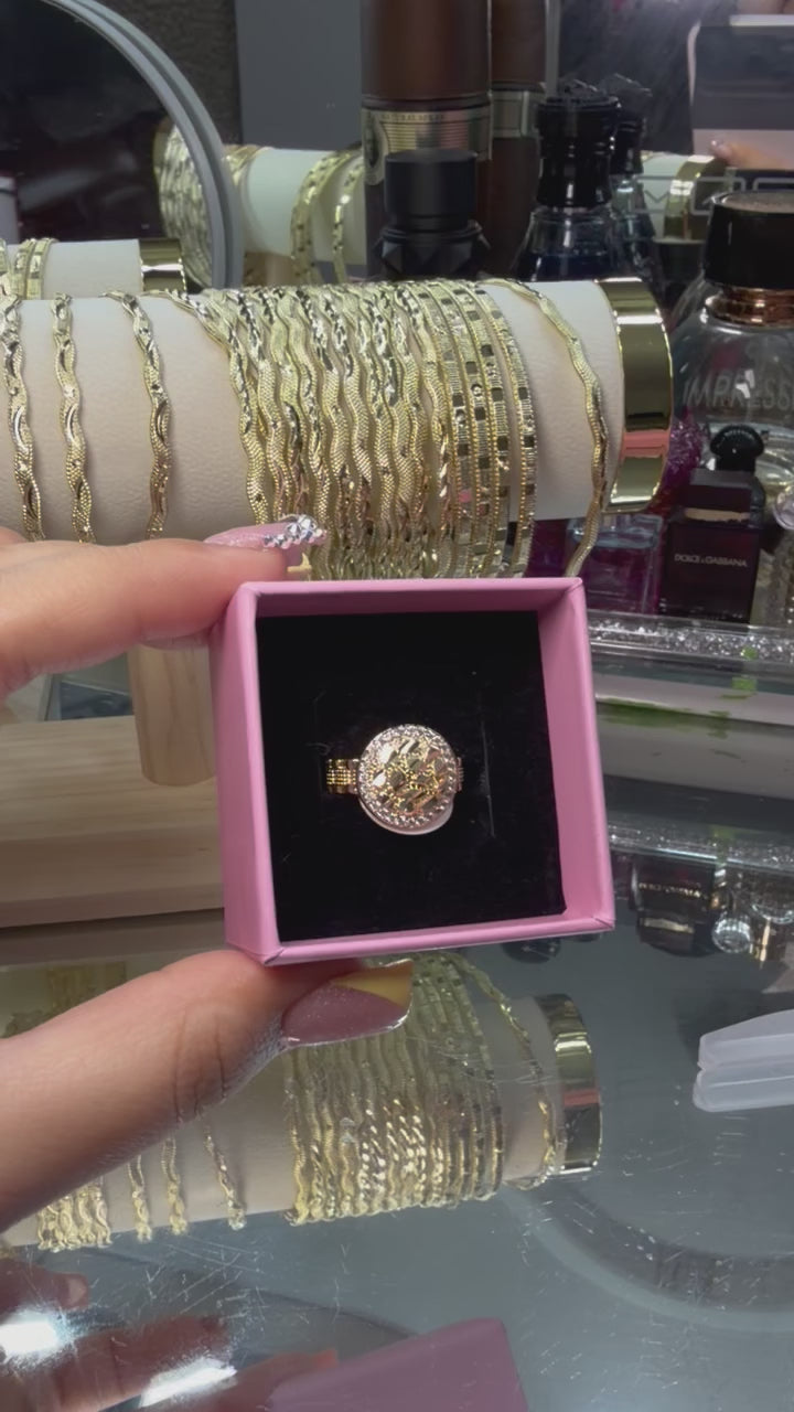 HALO NUGGET ROLEX RING