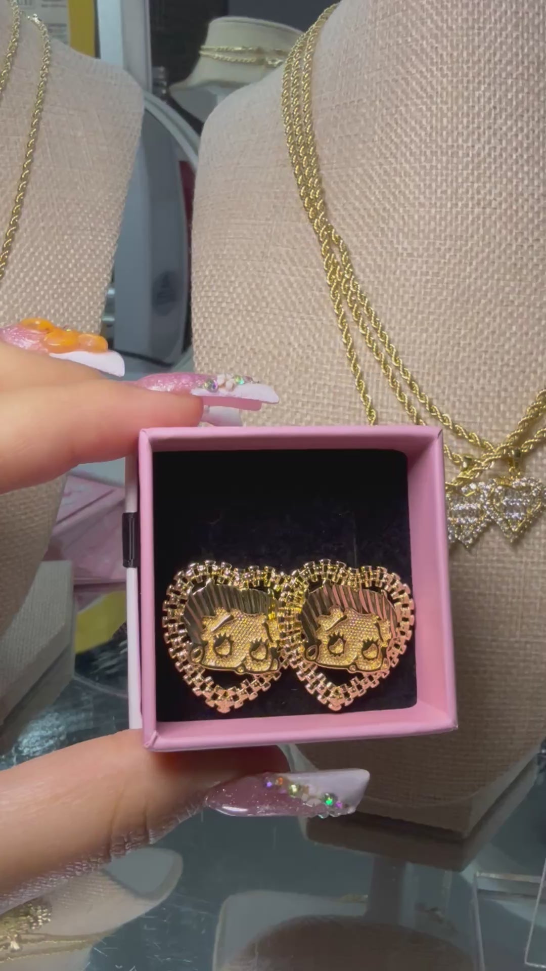 MISS BOOP ROLEX EARRINGS