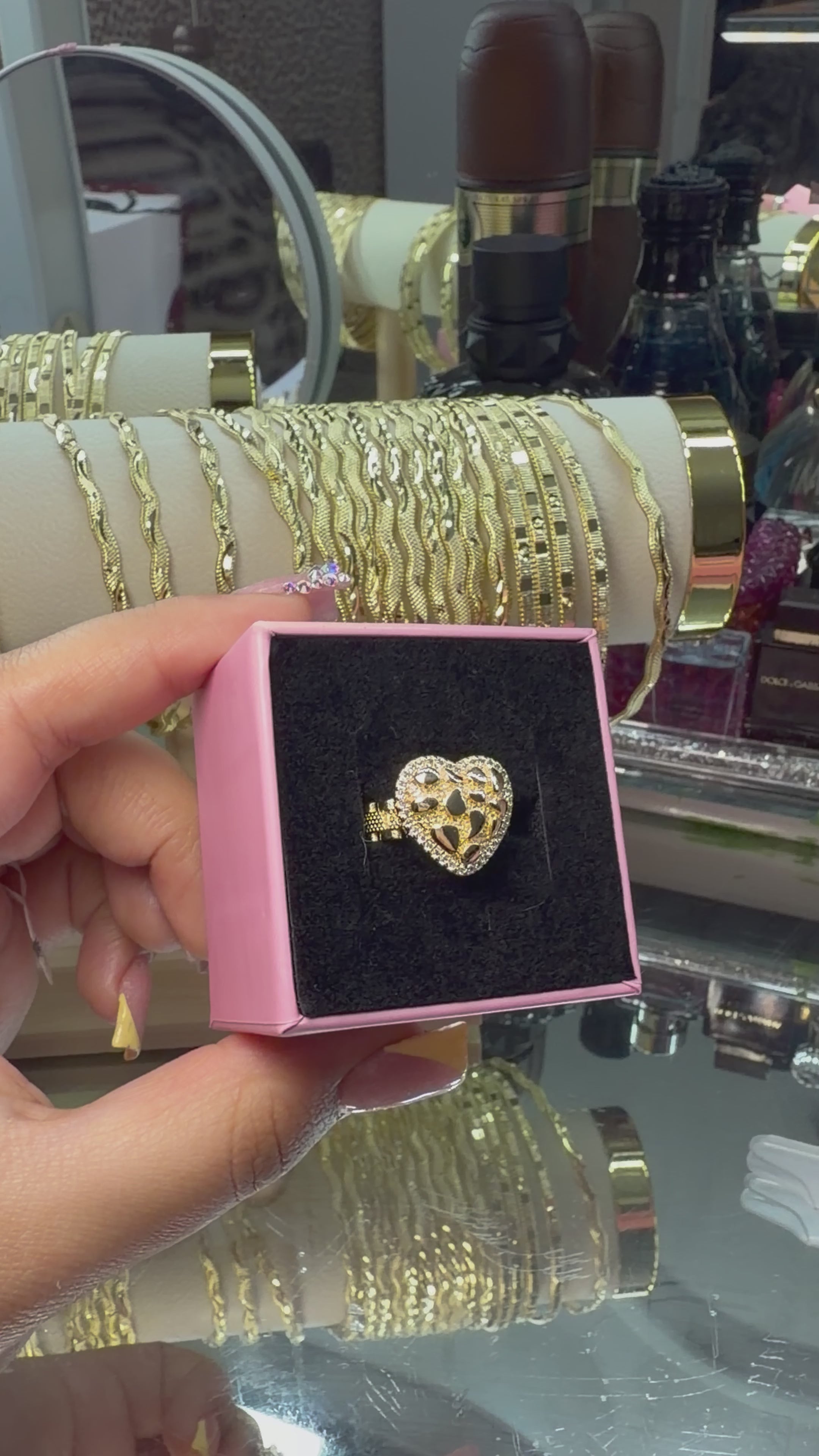 HEART NUGGET ROLEX RING